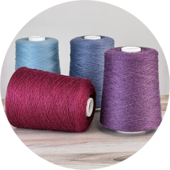 Zephira Wool-Silk 1lb Cones | 2/18 Lace Weight Yarn | 50% Superfine Merino Wool & 50% Tussah Silk