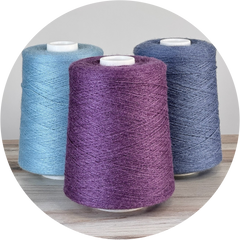 Zephira Wool-Silk 1lb Cones | 2/18 Lace Weight Yarn | 50% Superfine Merino Wool & 50% Tussah Silk