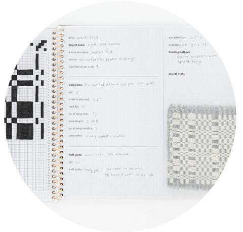 Weaver Notes - 4 shaft loom, by Rachel Snack