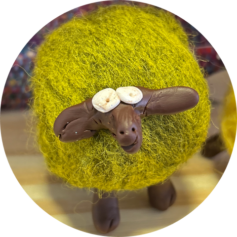 Handmade shelf sheep